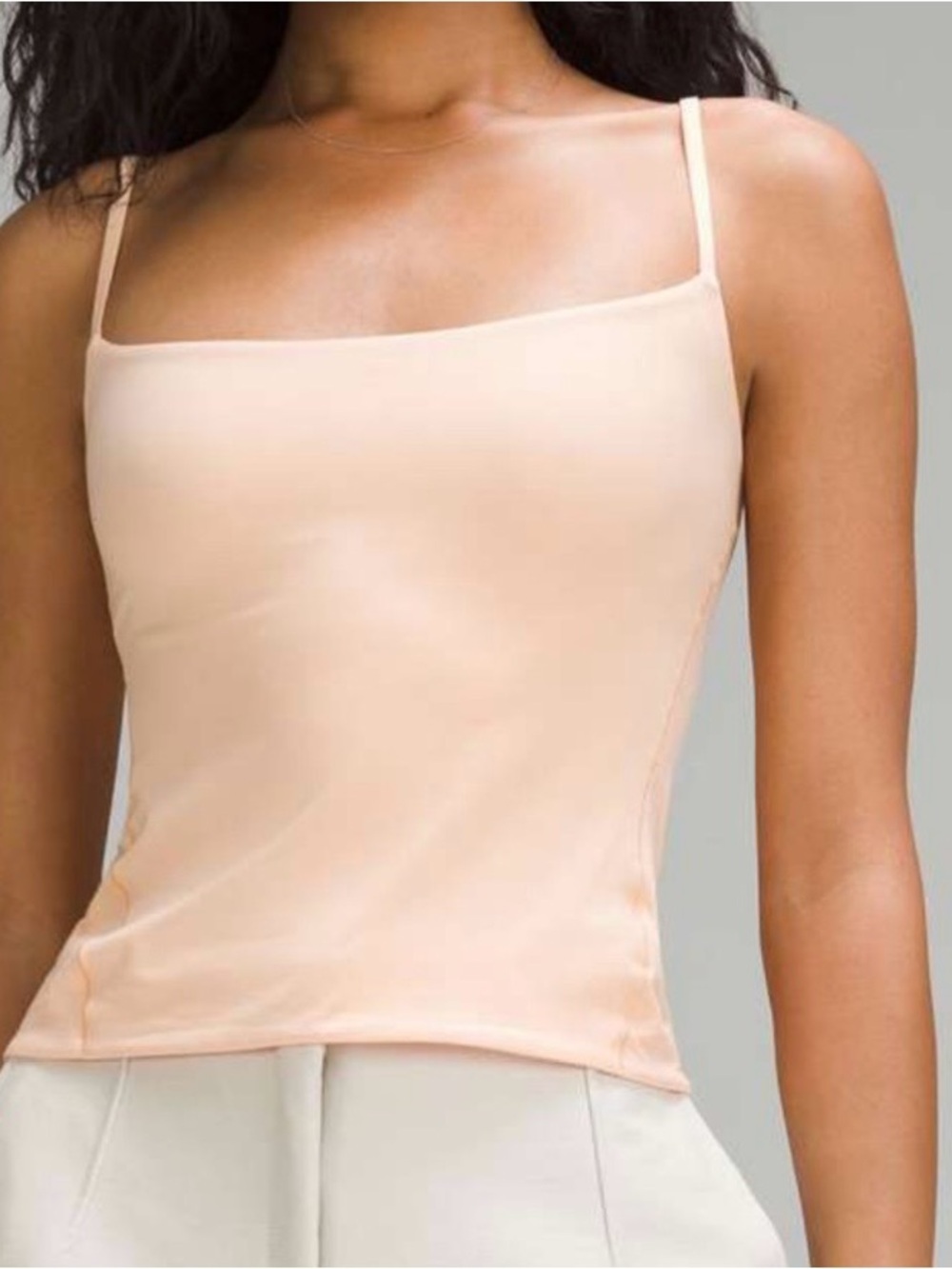 Lululemon Wundermost Ultra Soft Nulu Spaghetti Strap Tank in Coral Kiss XL